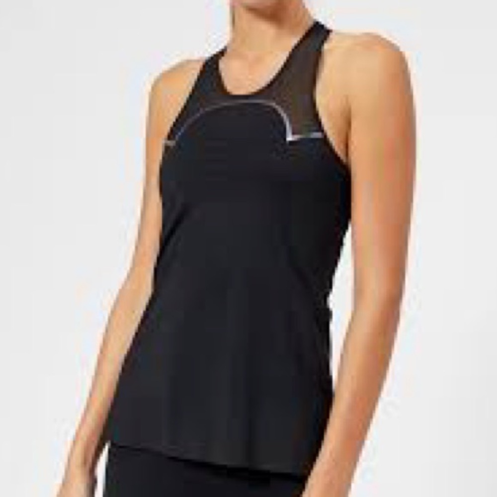 LUCAS HUGH Designer Quantum Black Iridescent Sports Tank Size XS